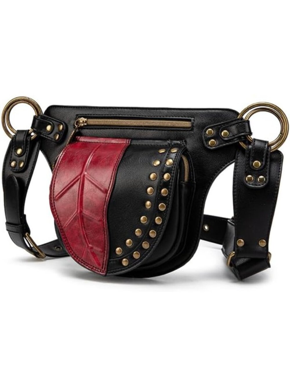 Stylish PU Leather Crossbody Waist Bag, Slim Lightweight Belt Bag for Essentials